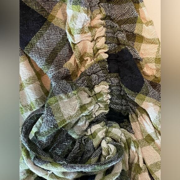 Free People We the Free Pacific Dawn Plaid Snap Front Shirt Medium - Picture 9 of 10